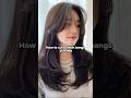 How To Cut Curtain Bangs At Home Haircut Aesthetic Shorts Trending Viral