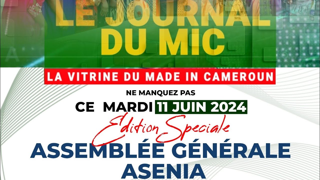 𝐋𝐞 𝐉𝐨𝐮𝐫𝐧𝐚𝐥 𝐝𝐮 𝐌𝐚𝐝𝐞 𝐢𝐧 𝐂𝐚𝐦𝐞𝐫𝐨𝐮𝐧 Edition 𝗦𝗽𝗲𝗰𝗶𝗮𝗹e 𝗔𝗦𝗘𝗡𝗜𝗔