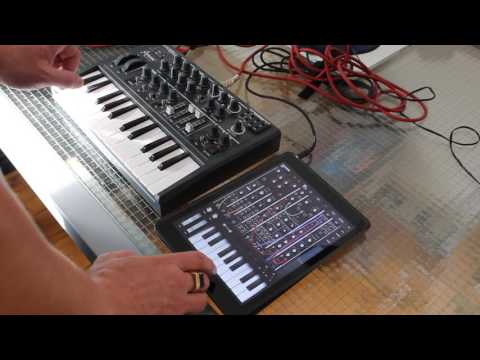 Sawtooth Arturia Micro Brute vs. Moog Model 15 App