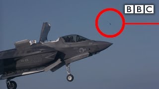 Tiny bird takes down most expensive fighter jet ever built - BBC