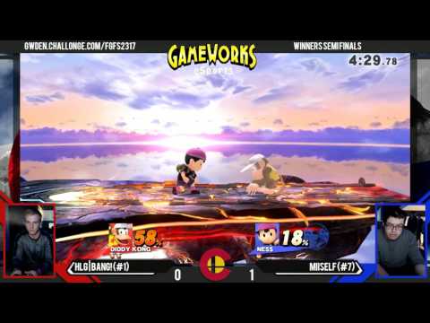 HLG | BANG! (Diddy Kong) Vs. Miiself (Ness) - WSF