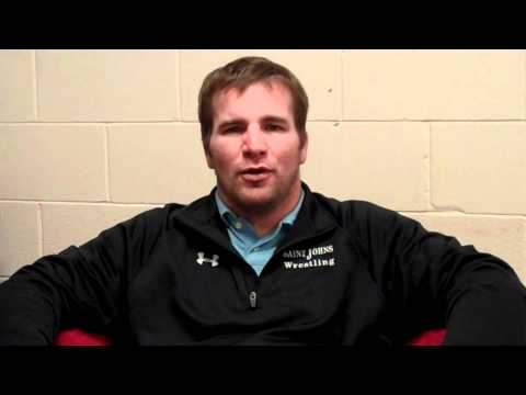 Interview w/SJU Head Wrestling Coach Brandon Novak - 2012 Augustana Dual
