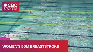 Women's 50m breaststroke final | 2026 Speedo Canadian Open | #CBCSports