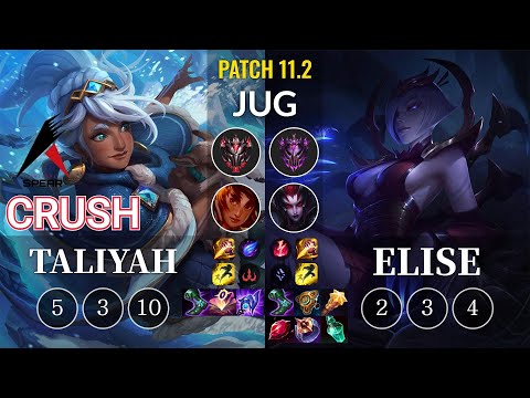 ASP Crush Taliyah vs Elise Jungle - KR Patch 11.2