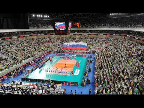 Slovenian national anthem - Zdravljica - Slovenska himna - Stožice - Evropsko prvenstvo v odbojki