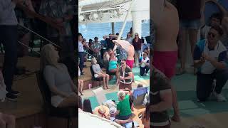 Mr. Sexy Legs competition on Norwegian Encore