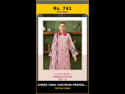 Shree Fabs Chevron Premium Collection Vol 15 - Chiffon Dupatta – product video thumbnail