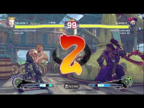 RPDLeonSKennedy ( AKM GUILE ) VS JR RODRIGUEZ ( AKUMA ) SSFIV ENDLESS BATTLE MATCH ON XBL GAMES 1-7
