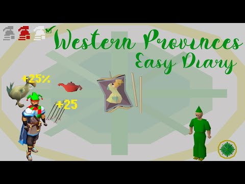 OSRS Western Provinces Easy Diary Guide | Ironman Approved