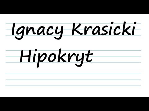 Ignacy Krasicki, Hipokryt, bajki dla dzieci po polsku 1080p