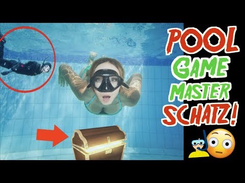 SUCHE POOL SCHATZ vom GAME MASTER mit TAUCHEN unter Wasser Video