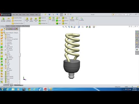 Solidworks CFL bulb