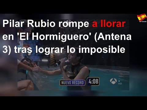Pilar Rubio rompe a llorar en 'El Hormiguero' (Antena 3) tras lograr lo imposible