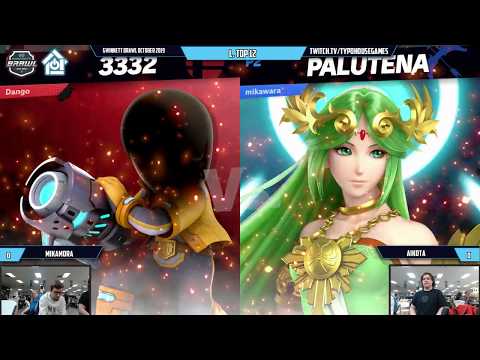 Gwinnett Brawl October 2019 - Aikota(Mii Gunner) VS Mikamora(Palutena) - Losers Top 12