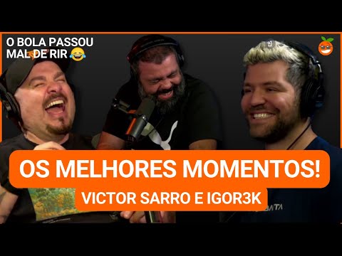 O BOLA QUASE EXPLODIU DE RIR COM VICTOR SARRO(TENTE NÃO RIR)  ║ CORTES DO LARANJINHA