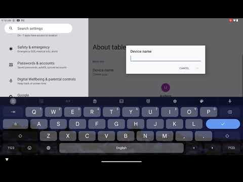 how to change device name in settings