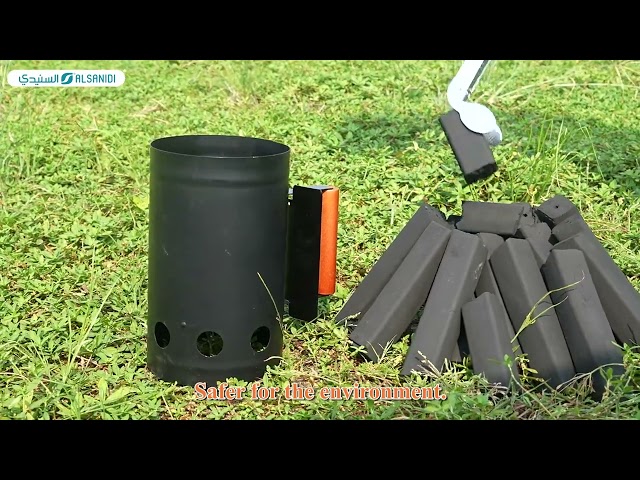 مشعل الفحم والحطب 27.5*17 سم - إشعال سريع وآمن، سهل الحمل والتخزين، يدوم طويلاً،ضمان سنتان