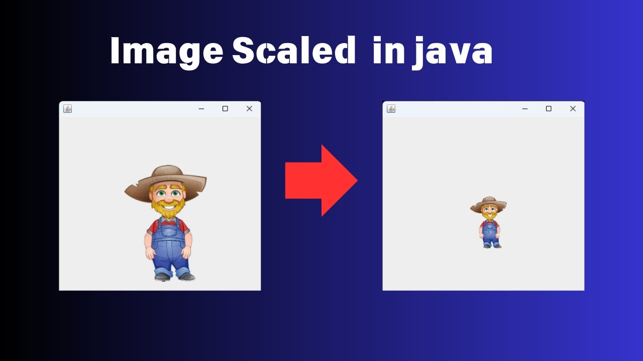 How to resize image in java with JFrame | image scale in java | Step-by-Step Tutorial for Beginners