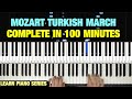 HOW TO PLAY TURKISH MARCH RONDO ALLA TURCA BY MOZART IN 100 MINUTES PIANO TUTORIAL LESSON FULL