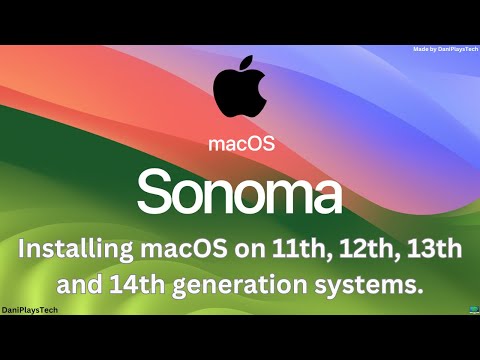 Install macOS Sonoma on 11th, 12th, 13th and 14th generation systems | OpenCore