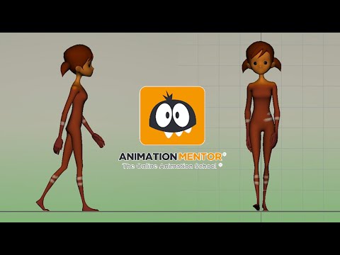 3D Animation Showcase Walk cycle | Full body walk | Animation Mentor Body Mechanics | Stella | AN02