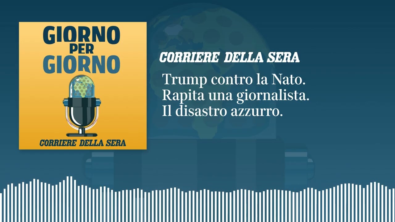 Trump minaccia la Nato. La giornalista rapita. Il disastro azzurro | GIORNO PER GIORNO 02/04/2026