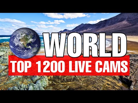 🔴 1200 TOP LIVE WEBCAMS around the World with relaxing Music ☕ and Map  |  SkylineWebcams