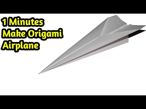 How to Make an Easy Paper Airplane in 1 Minute! (60 Seconds) Competition Winner — Flies 100+ Feet!