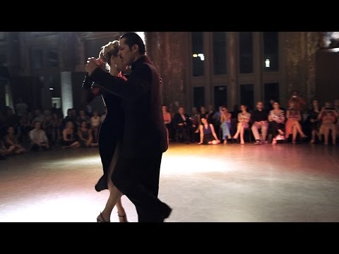  Mariano Gauna  and  Luisa Gauna  are  dancing  at  Antwerpen Tango Festival  in  2016