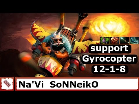 Na'Vi SoNNeiko plays support Gyrocopter. 12-1-8.