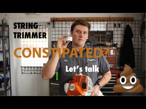 How to Clean your Spark Arrester - FIX constipated STRING TRIMMER!