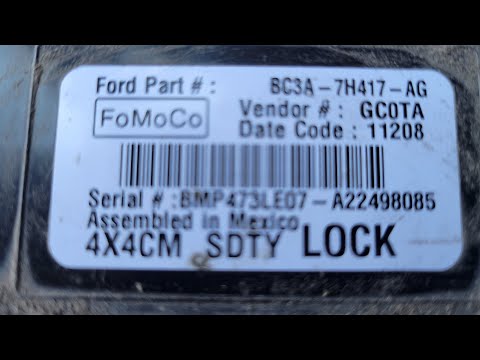2012 Ford F250 SD TCCM Transfer Case Control Module 4x4 Location and Removal 6.2L