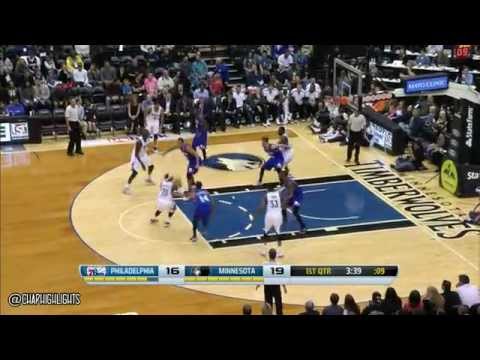 Andrew Wiggins Full Highlights at 76ers 2014.10.10 - 11 Pts.