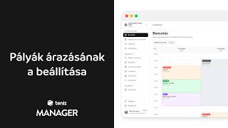 Pálya árazásának a beállítása