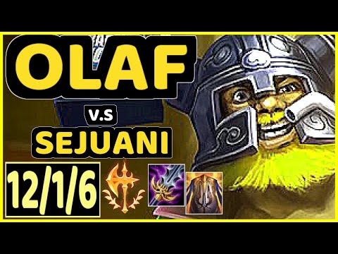 BLABER (OLAF) vs SEJUANI - 12/1/6 KDA JUNGLE CHALLENGER GAMEPLAY - NA