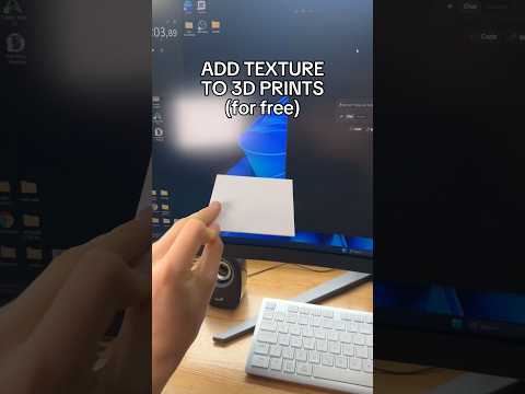 How to add any texture to 3d prints using ai