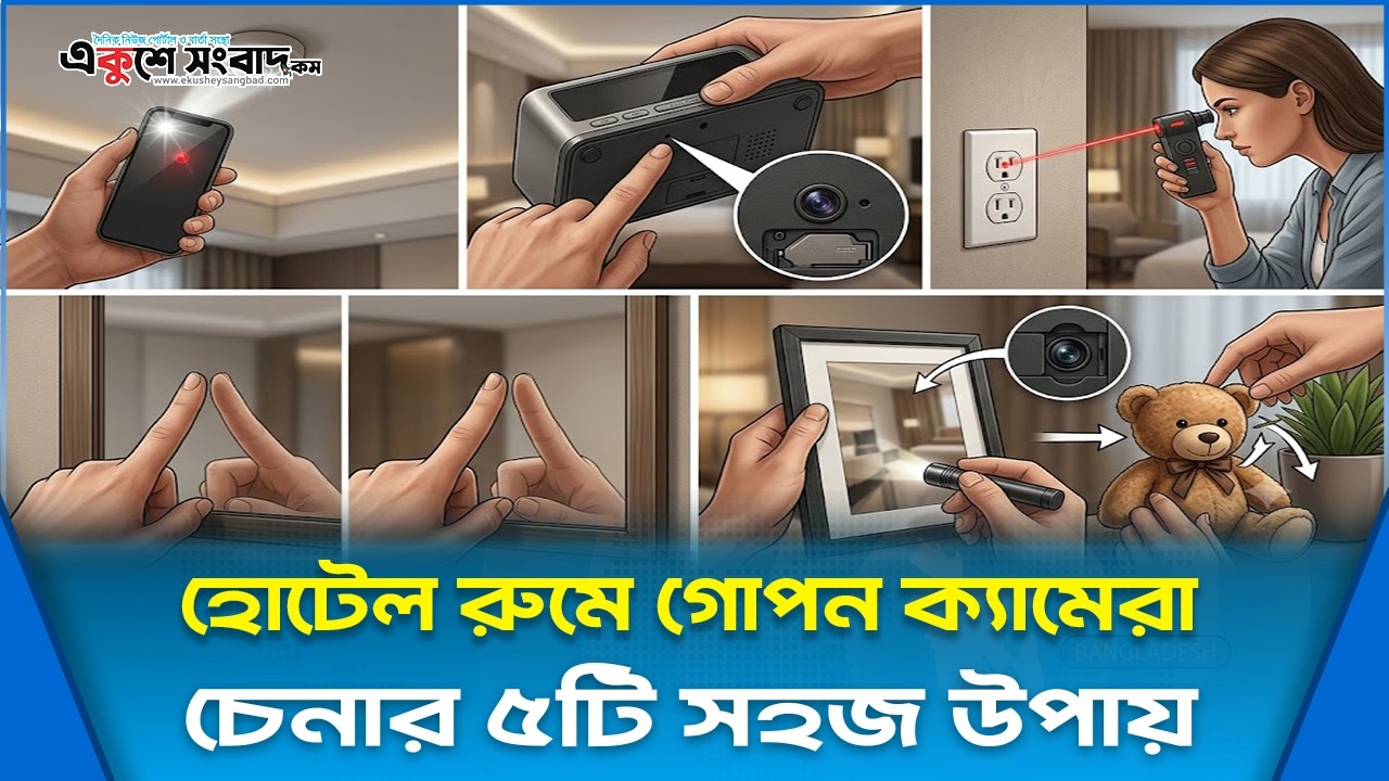  হোটেল রুমে গোপন ক্যামেরা চেনার ৫টি সহজ উপায় 
