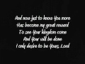 Lyrics Audience of One by Big Daddy Weave