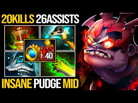 OMG 20Kills 40FH | Pudge Mid Nonstop Gank With Smurf Morphling Easy Destroy Enemies | Pudge Official