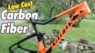 Low cost carbon fiber Chinese MTB frame | Trifox full suspension mountain bike frame