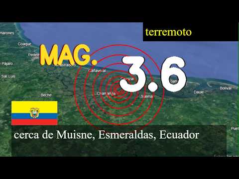 😱🚨  Terremoto cerca de Muisne, Esmeraldas, Ecuador actualizaciones en vivo hoy: Terremoto de magnitu