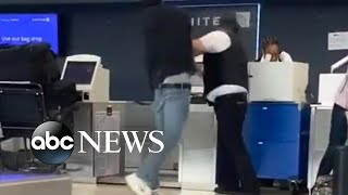 Airport fight between United agent and ex-NFL player passenger goes viral