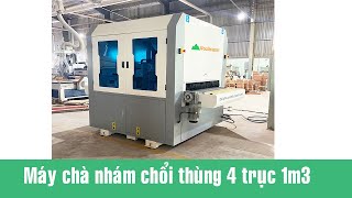 Máy chà nhám chổi thùng 4 trục WM-1300-P2C2