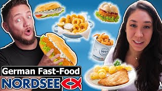 American Tries NORDSEE! (German Fast Food Restaurant)