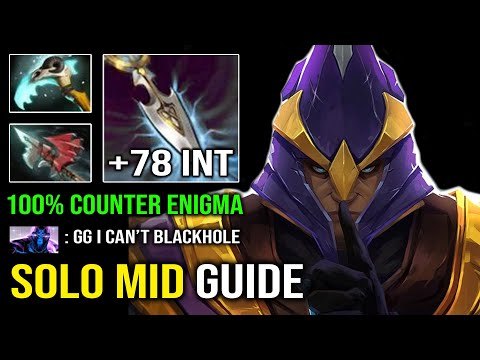 How to Solo Mid Silencer in 7.32c | WTF +78 Perma INT 100% Counter Enigma with New Shard Dota 2