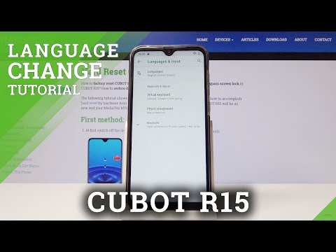 How to Change Language in CUBOT R15 - Language Settings