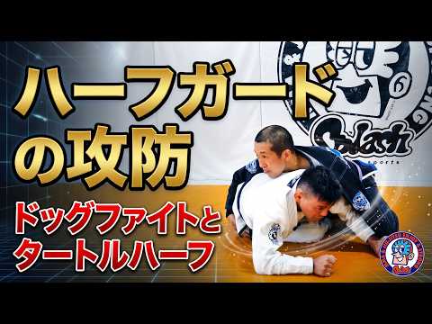 ハーフガードの攻防　ドッグファイトとタートルハーフ