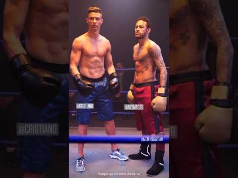 Ronaldo vs Neymar Boxing Fight |😱 #shorts #cristianoronaldo #neymar