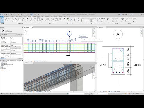 Revit 2020: Multi Rebar Annotation to Concrete Faces