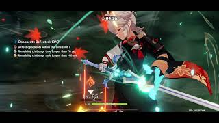 Yoimiya Mono Pyro w/ Yun Jin & Kazuha Genshin 2.4 Potion Quest